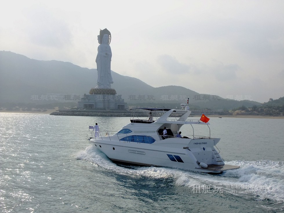 三亞旅游 游艇帆船租賃 三亞港-東/西島-南山海上觀音